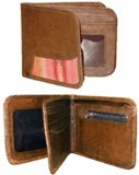 Leather wallet- multicoloured antique awayo