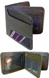 Leather wallet with antique awayo