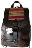 Leather backpack - Antique awayo detail