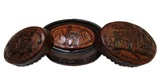 Jewerly box Set (oval shaped) - Dark tone