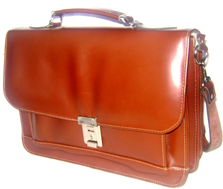 Brown Briefcase 100% Leather