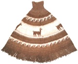 Andean Poncho - brown