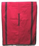 Red Cotton Poncho