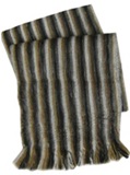 Rustic Scarf - Brown Stripes