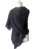 Alpaca Shawl - black