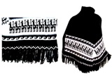 Poncho de Alpaca - Negro 