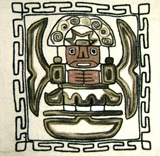 Tiwanaku God  pillow case