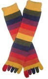 Colored Socks with fingers