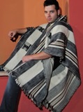 Rustic Poncho with Hood