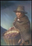 Old Woman With Potato basket