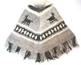 Alpaca poncho - kids from 2 to 3 years