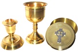 Altar-Set, vergoldet (24kt)