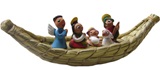 Nativity scene in totora - Small