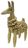 Llama made of totora leaf