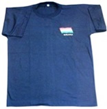 Blue T-shirt with the Bolivian Flag Embroidery