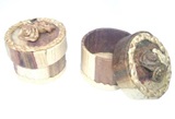 Set of two cylindrical Jewelry Boxes