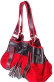 Llama leather purse - Red