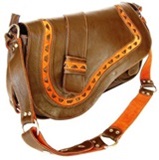 Llama leather handbag   Satchel   - Brown