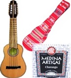 Beginners Set: Charango + Covercase + Strings