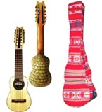 Set: Charango Armadillo Carving + Soft Case