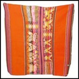 Bolivian Blanket (Frazada) - Tawantisuyo - Orange