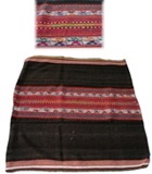 Bolivian Blanket (Frazada) - Tomina - Dark Brown