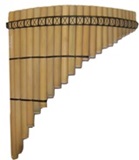 Pan Flute 22 Tubes - Triangular Mouthpiece