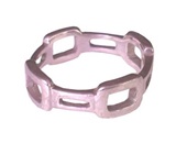 Chain-Shaped Silver Ring
