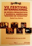 VII Festival Internacional   Misiones de Chiquitos   - Vol.1