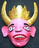 Miniature Female Devil Mask