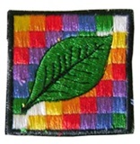  Wiphala and Coca Leaf  Patch