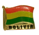 Bolivian flag  pin