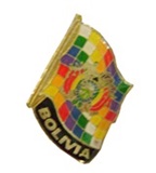 Whipala and Coat of Arms  pin
