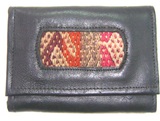 Leather Wallet - Antique Awayo Detail