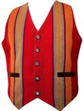 Leather and awayo vest - for man