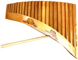 Panflute Nai with Balsam wood - 22 tubes with incrustations