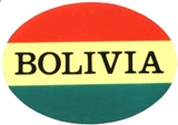 Sticker - Ovalado con bandera boliviana