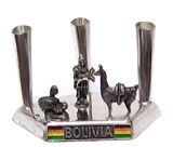 Pen Holder ''Andean couple with llama''